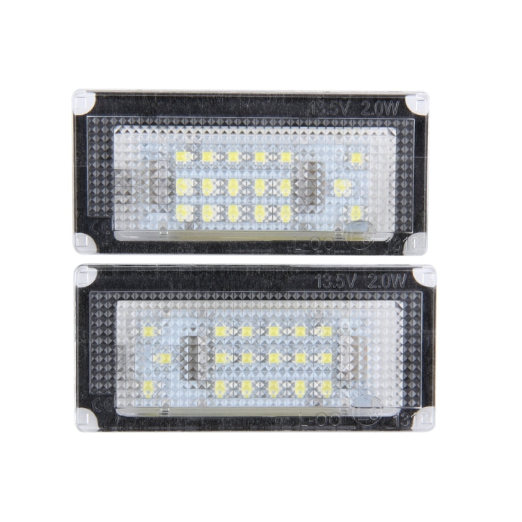 2 PCS License Plate Light with 18 SMD-3528 Lamps for BMW Mini COOPER R50/R52/R53(White Light) - License Plate Lights by buy2fix | Online Shopping UK | buy2fix