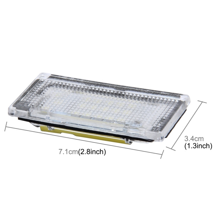 2 PCS License Plate Light with 18 SMD-3528 Lamps for BMW Mini COOPER R50/R52/R53(White Light) - License Plate Lights by buy2fix | Online Shopping UK | buy2fix