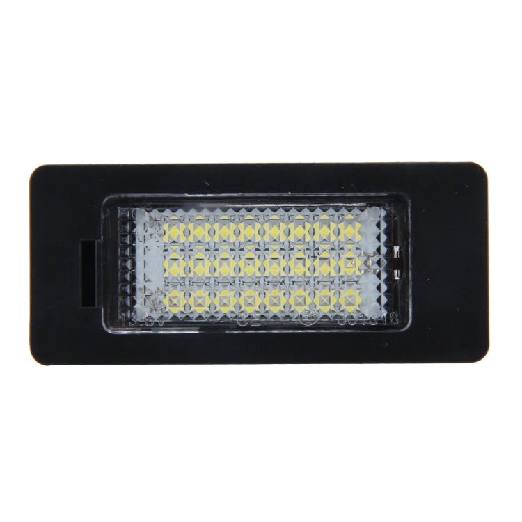 2 PCS License Plate Light with 24 SMD-3528 Lamps for BMW E81/E82/E90/E91/E92/E93/E60/E61/E39 (White Light) - License Plate Lights by buy2fix | Online Shopping UK | buy2fix