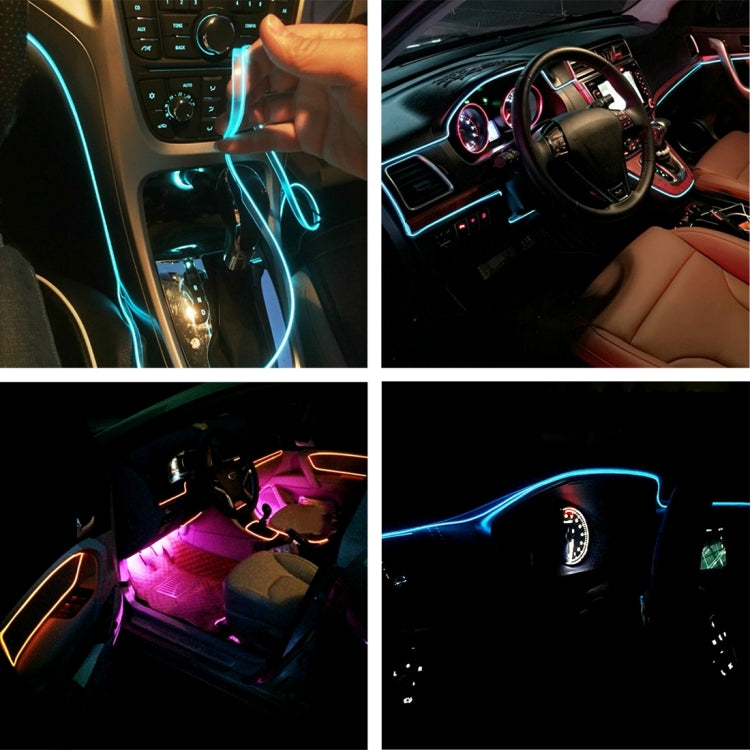 3m Cold Light Flexible LED Strip Light For Car Decoration(Fluorescent Green Light) by buy2fix