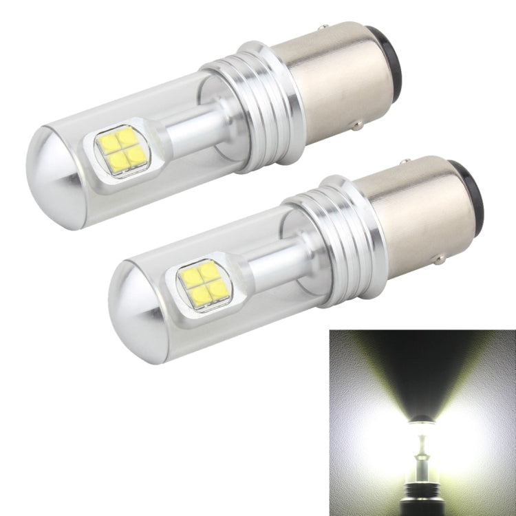 2 PCS 1157/BAY15D 40W 800 LM 6000K Car Turn Light Backup Light Brake Light with 8 Lamps, DC 12V(White Light) - Arrow Turn Lights by buy2fix | Online Shopping UK | buy2fix