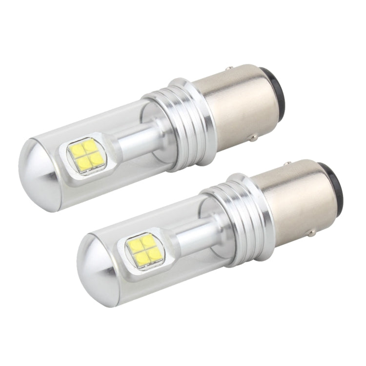 2 PCS 1157/BAY15D 40W 800 LM 6000K Car Turn Light Backup Light Brake Light with 8 Lamps, DC 12V(White Light) - Arrow Turn Lights by buy2fix | Online Shopping UK | buy2fix