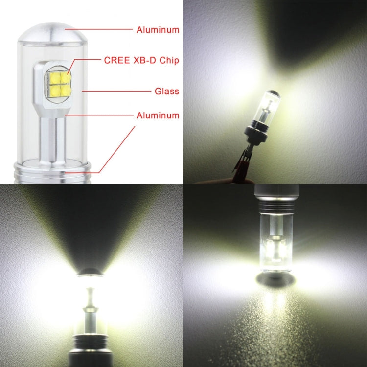 2 PCS 1157/BAY15D 40W 800 LM 6000K Car Turn Light Backup Light Brake Light with 8 Lamps, DC 12V(White Light) - Arrow Turn Lights by buy2fix | Online Shopping UK | buy2fix