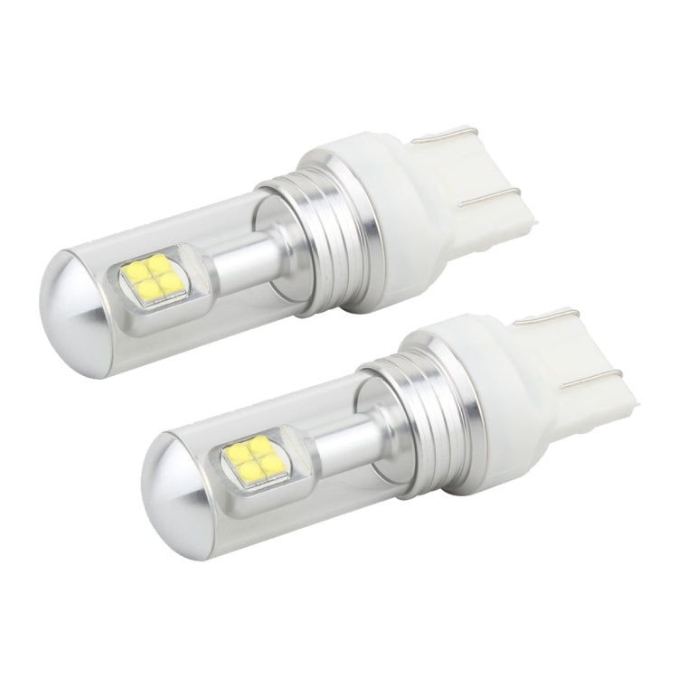 2 PCS 7443 40W 800 LM 6000K Car Brake Light with 8 Lamps, DC 12V(White Light) - Brake Lights by buy2fix | Online Shopping UK | buy2fix