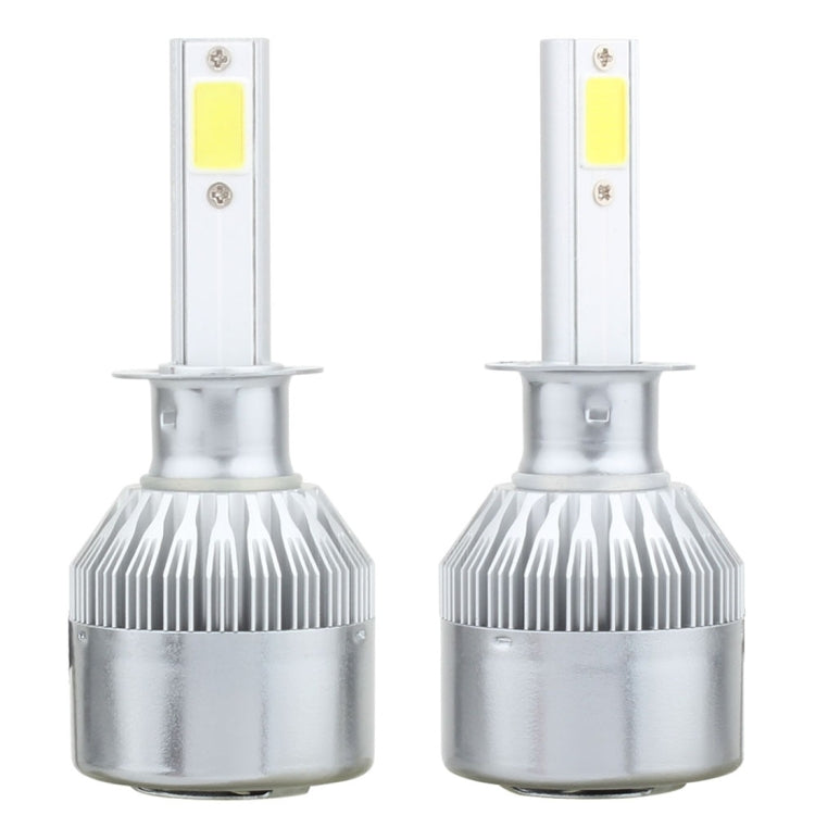 2 PCS H1 18W 1800 LM 6000K IP68 Canbus Constant Current Car LED Headlight with 2 COB Lamps, DC 9-36V(White Light) - LED Headlamps by buy2fix | Online Shopping UK | buy2fix
