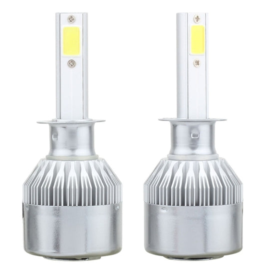 2 PCS H1 18W 1800 LM 6000K IP68 Canbus Constant Current Car LED Headlight with 2 COB Lamps, DC 9-36V(White Light) by buy2fix