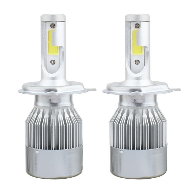 2 PCS H4 18W 1800 LM 6000K IP68 Canbus Constant Current Car LED Headlight with 2 COB Lamps, DC 9-36V(White Light) - LED Headlamps by buy2fix | Online Shopping UK | buy2fix