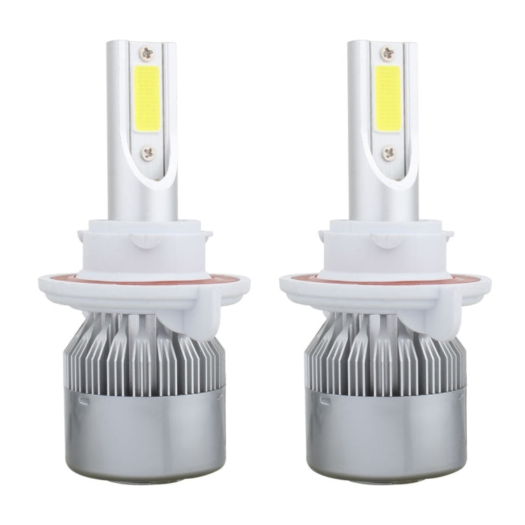 2 PCS H13 18W 1800 LM 6000K IP68 Canbus Constant Current Car LED Headlight with 2 COB Lamps, DC 9-36V(White Light) - In Car by buy2fix | Online Shopping UK | buy2fix