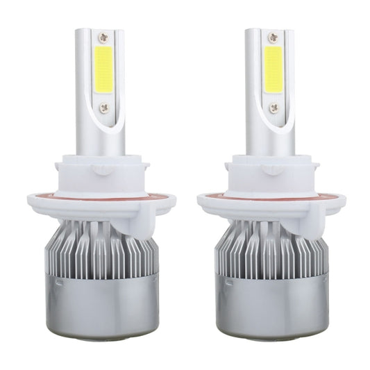 2 PCS H13 18W 1800 LM 6000K IP68 Canbus Constant Current Car LED Headlight with 2 COB Lamps, DC 9-36V(White Light) by buy2fix