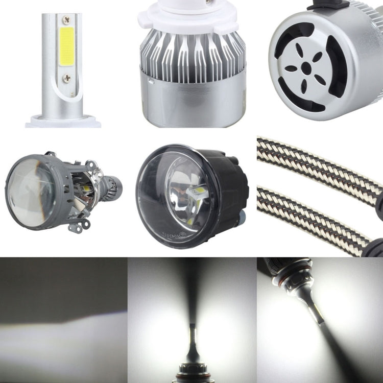 2 PCS H13 18W 1800 LM 6000K IP68 Canbus Constant Current Car LED Headlight with 2 COB Lamps, DC 9-36V(White Light) - In Car by buy2fix | Online Shopping UK | buy2fix