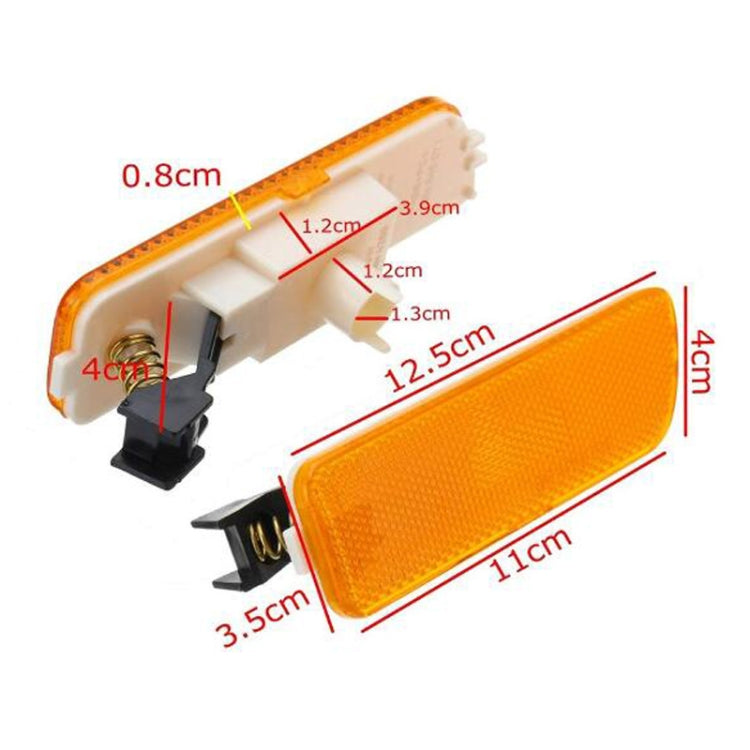 2 PCS Front Bumper Clearance Lights Housing without Bulb Replacement 1JM945071 / 1JM945072 for VW Golf / Jetta 1999-2005(White) by buy2fix