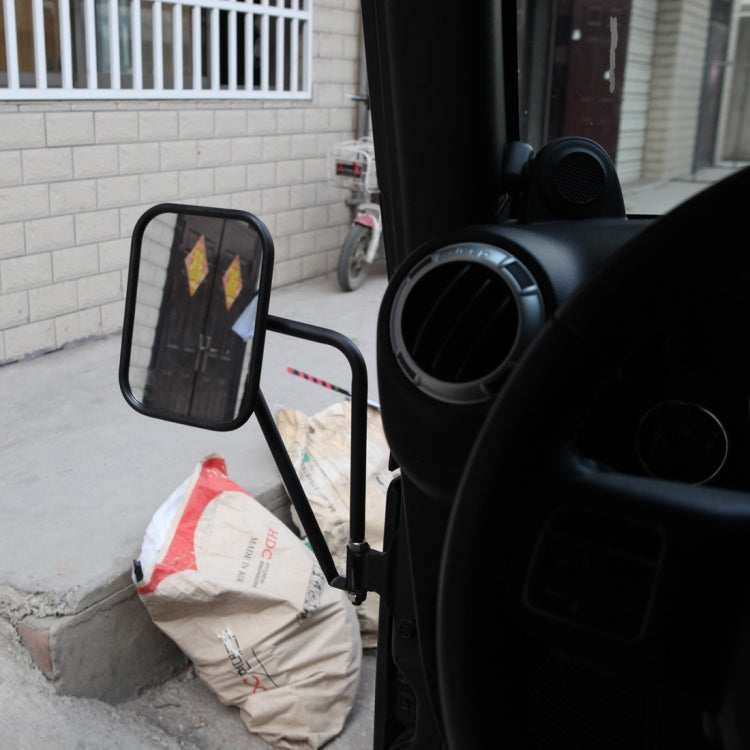 2 PCS Car Door Off Side View Mirror Rectangular Reversing Mirrors for Jeep Wrangler JL 2018 by buy2fix