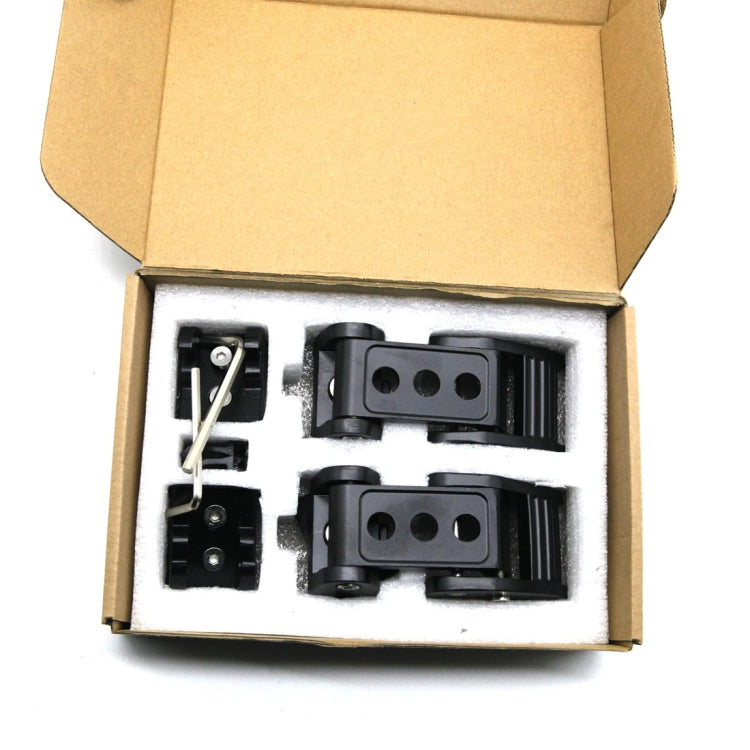 2 PCS Car Three Holes Hood Latch Locking Catch Buckle Engine Cover for Jeep Wrangler JK 2007-2017 by buy2fix