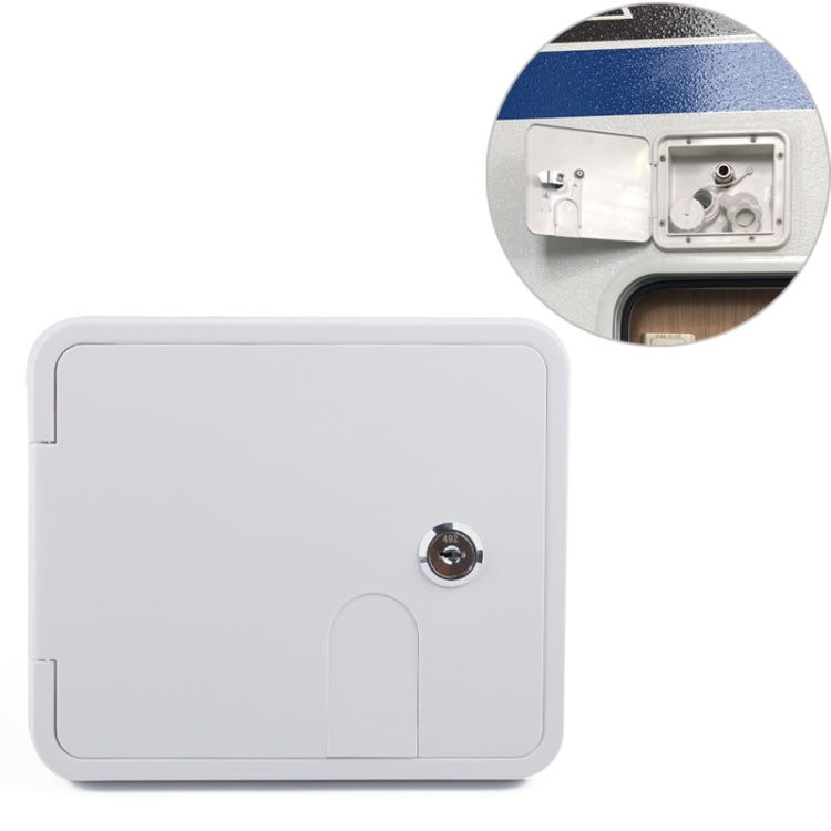 White Water Inlet Integrated Fill Dish Hatch Lock for RV Trailer Camper - Others by buy2fix | Online Shopping UK | buy2fix