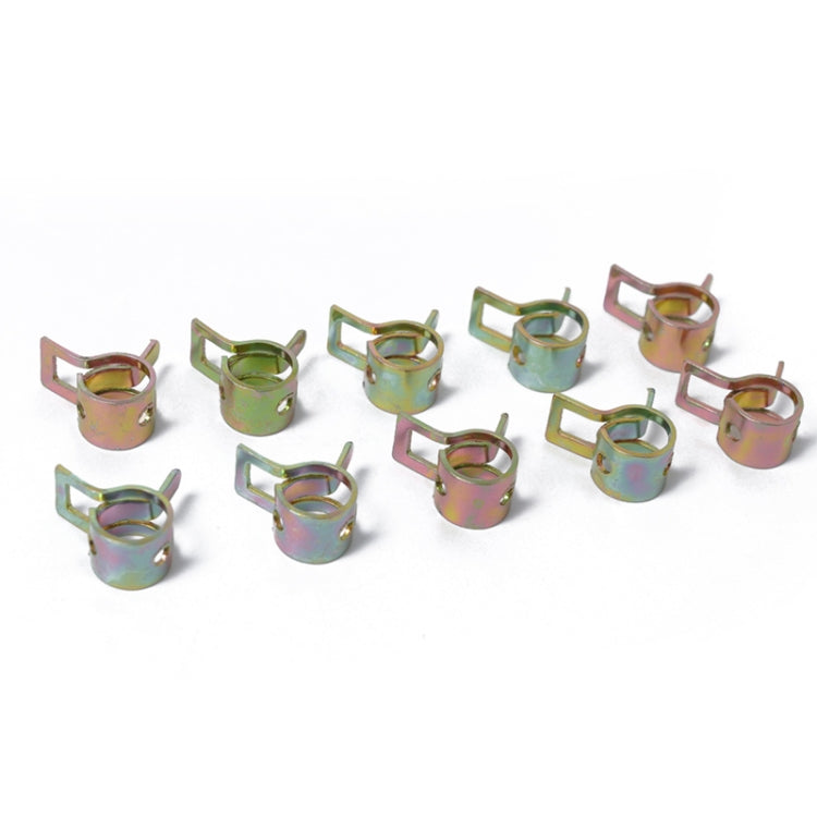 10 PCS 10mm Car Spring Clip Fuel Line Hose Clip Water Pipe Air Tube Clamp Fastener by buy2fix