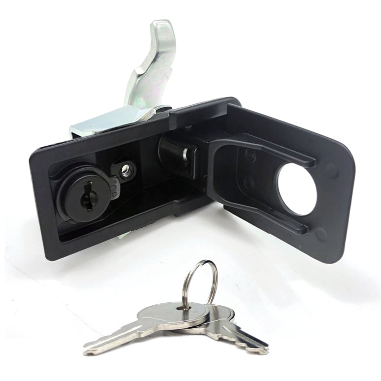 Adjustable Black Paddle Entry Door Latch & Keys Tool Box Lock for Trailer / Yacht / Truck by buy2fix
