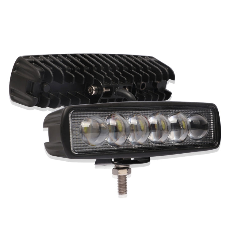 6 inch 18W 6000K IP68 8D Car Boat Marine Work Lights Spotlight LED Bulbs, DC 10-30V (White Light) - Work Lights by buy2fix | Online Shopping UK | buy2fix