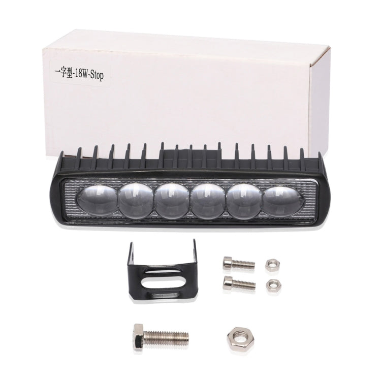 6 inch 18W 6000K IP68 8D Car Boat Marine Work Lights Spotlight LED Bulbs, DC 10-30V (White Light) - Work Lights by buy2fix | Online Shopping UK | buy2fix
