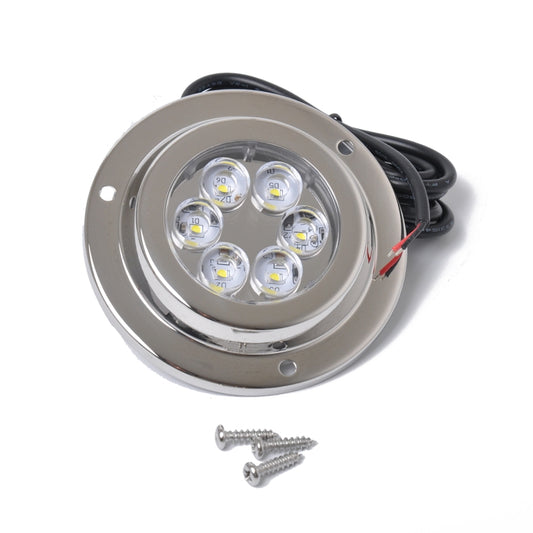 DC 10-30V 12W IP68 316 Stainless 6 LEDs Blue Light Underwater Light Boat High Power Bright for Marine / Yacht by buy2fix