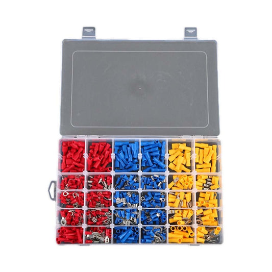 480 PCS Cold Press Electrical Insulated Terminals Crimp Connectors Assortment Kit by buy2fix