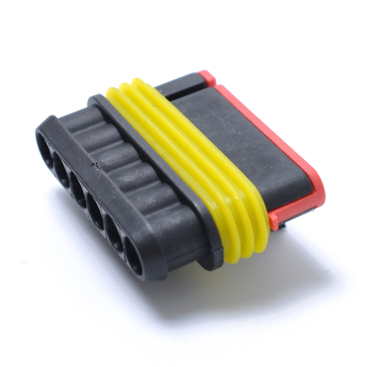 10 Sets 6 Pins Way Sealed Waterproof Electrical Wire Connector Plug Terminal Car Auto Set - Booster Cable & Clip by buy2fix | Online Shopping UK | buy2fix