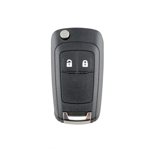 For Opel Car Keys Replacement 2 Buttons Car Key Case with Foldable Key Blade - Remote Car Key by buy2fix | Online Shopping UK | buy2fix