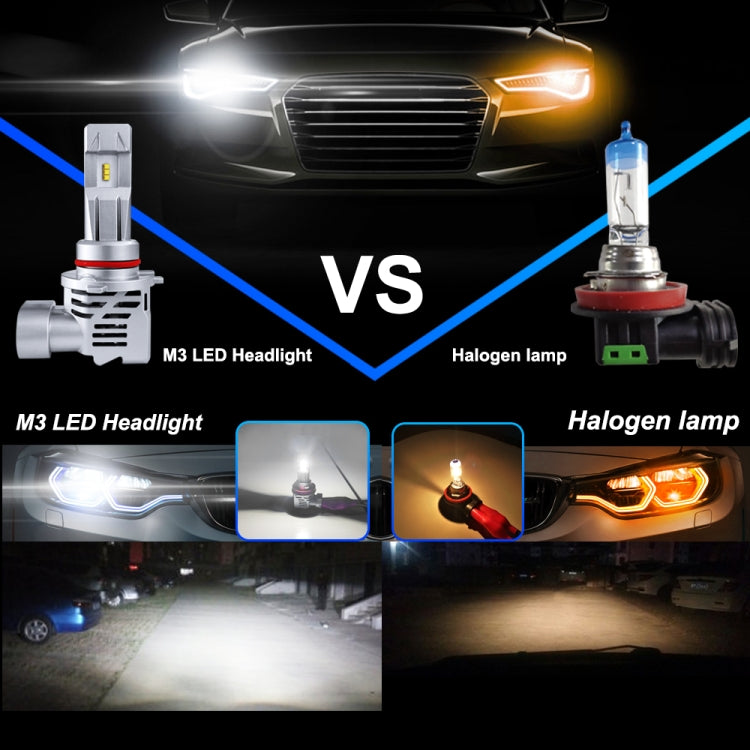 2 PCS M3 9005 / HB3 / H10 DC9-32V / 17W / 6500K / 2000LM IP68 Car LED Headlight Lamps(Cool White) - LED Headlamps by buy2fix | Online Shopping UK | buy2fix