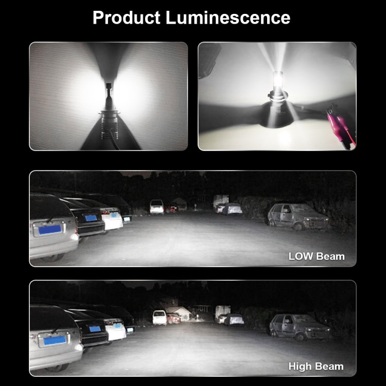 2 PCS M3 9005 / HB3 / H10 DC9-32V / 17W / 6500K / 2000LM IP68 Car LED Headlight Lamps(Cool White) - LED Headlamps by buy2fix | Online Shopping UK | buy2fix