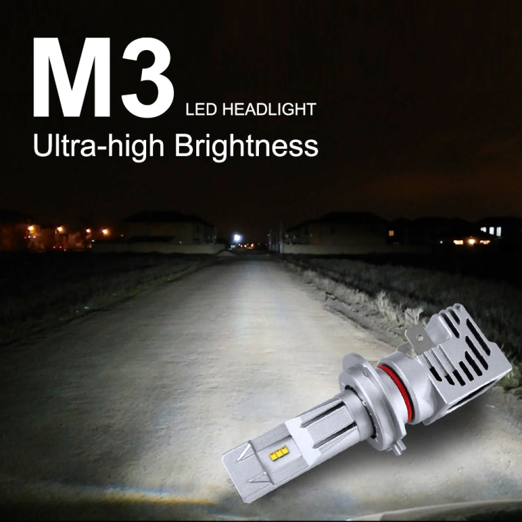 2 PCS M3 H7 DC9-32V / 17W / 6500K / 2000LM IP68 Car LED Headlight Lamps(Cool White) - LED Headlamps by buy2fix | Online Shopping UK | buy2fix