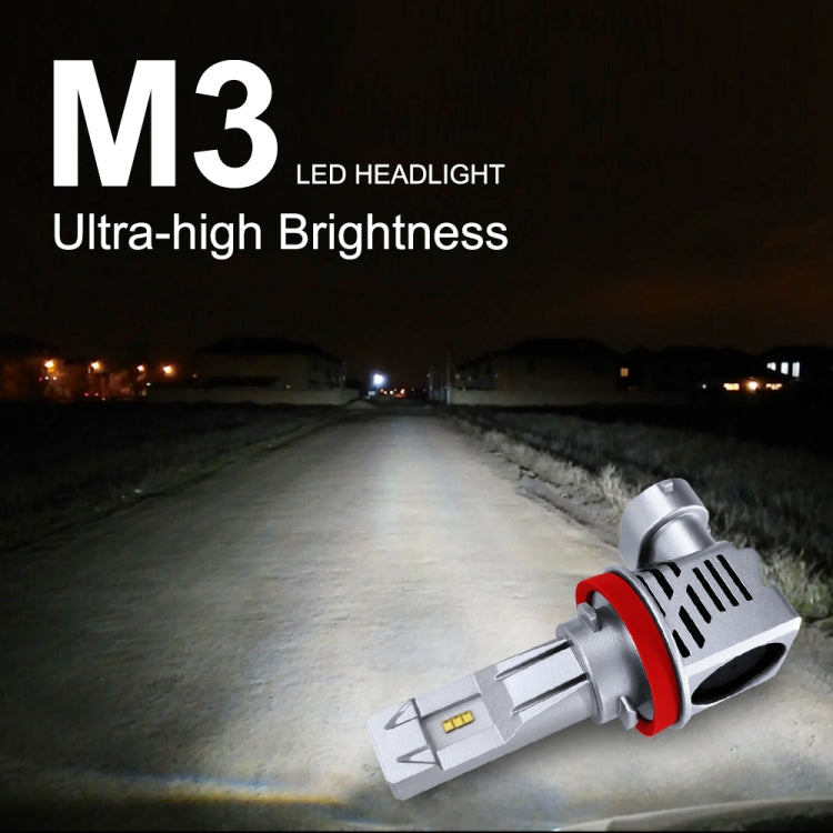 2 PCS M3 H8 / H9 / H11 DC9-32V / 17W / 6500K / 2000LM IP68 Car LED Headlight Lamps(Cool White) - LED Headlamps by buy2fix | Online Shopping UK | buy2fix