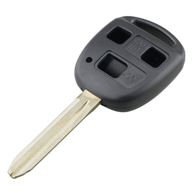 For TOYOTA Car Keys Replacement 3 Buttons Car Key Case with Key Blade - Car Key Cases by buy2fix | Online Shopping UK | buy2fix
