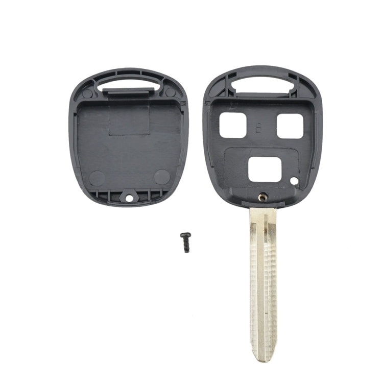 For TOYOTA Car Keys Replacement 3 Buttons Car Key Case with Key Blade - Car Key Cases by buy2fix | Online Shopping UK | buy2fix