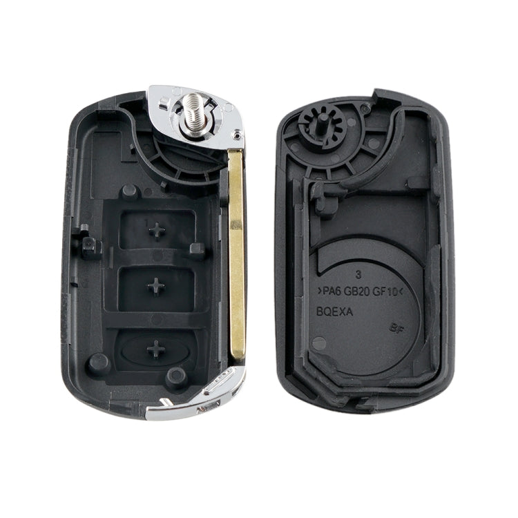 For Landrover Range Rover Sport 2006-2011 / Range Rover 2006~2009 / Discovery 3 2005~2009 Car Keys Replacement 3 Buttons Car Key Case with Foldable Key Blade - Car Key Cases by buy2fix | Online Shopping UK | buy2fix
