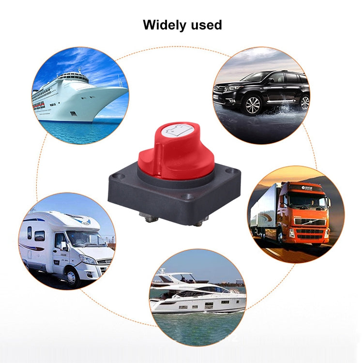 Car Auto RV Marine Boat Battery Selector Isolator Disconnect Rotary Switch Cut by buy2fix