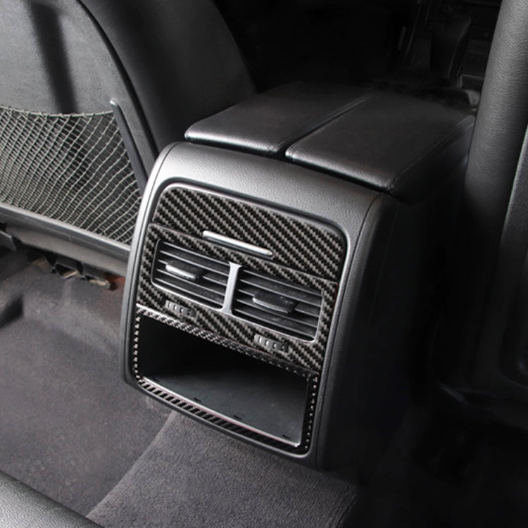 3 PCS Car Carbon Fiber Rear Air Outlet Decorative Sticker for Volkswagen Touareg 2011-2018 by buy2fix