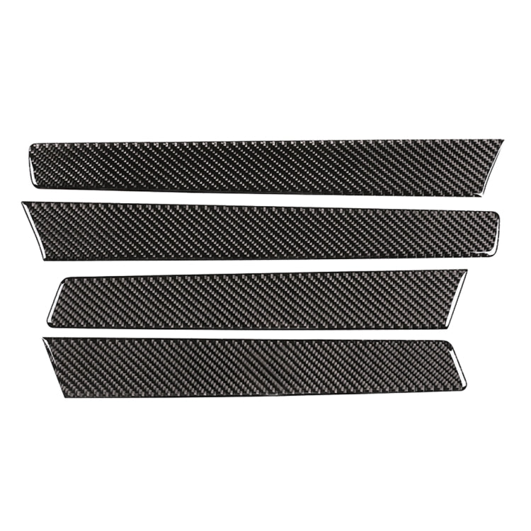 4 PCS Car Carbon Fiber Door Panel Decorative Sticker for Volkswagen Touareg 2011-2018 - Car Interior Mouldings by buy2fix | Online Shopping UK | buy2fix