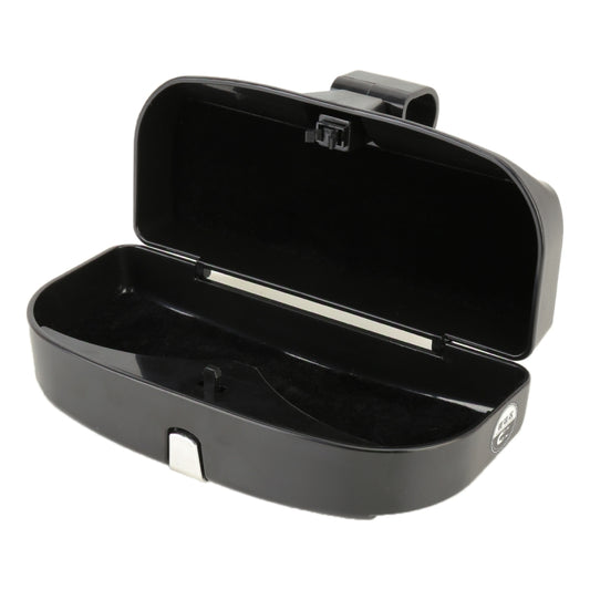 Car Multi-functional Glasses Case Sunglasses Box with Card Slot, Flat Style (Black) by buy2fix
