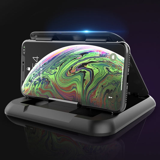 Car Carbon Fiber Texture Silicon Mobile Phone Holder for 3.5-6.8 inches Cellphone by buy2fix