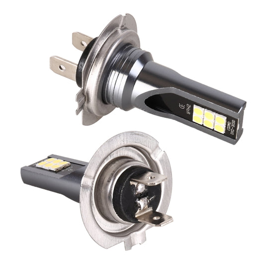 2 PCS H7 DC12V-24V / 12W / 3000K / 800LM 12LEDs SMD-3030 Car LED Fog Light (White Light) by buy2fix