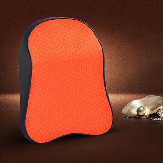 Four Seasons Breathable Memory Foam Car Neck Pillow Polyester Headrest (Orange) by buy2fix