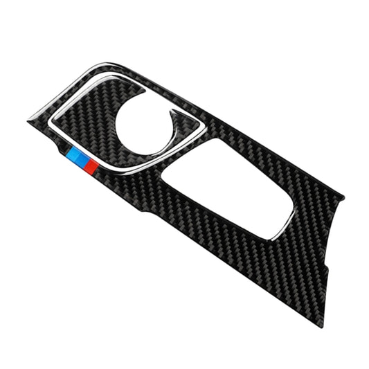 2 in 1 Car Tricolor Carbon Fiber Gear Position Panel Decorative Sticker for BMW 5 Series G38 528Li / 530Li / 540Li 2018, Left Drive by buy2fix