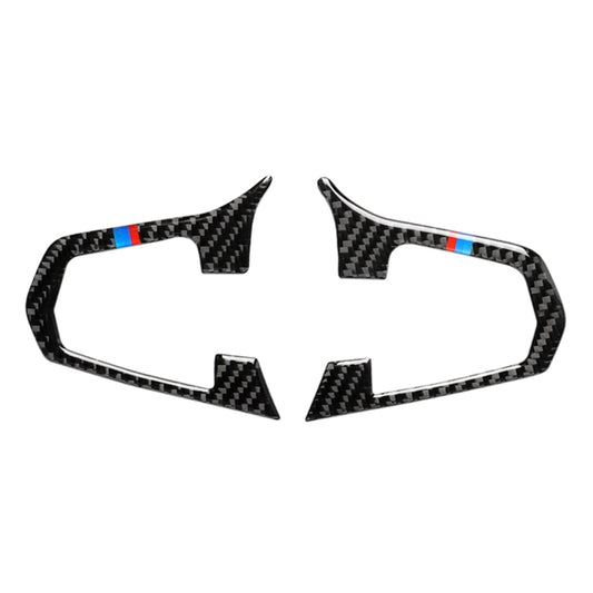 Car Tricolor Carbon Fiber Steering Wheel Button Configuration A Decorative Sticker for BMW 5 Series G30/G38 X3 G01/G08 - Car Interior Mouldings by buy2fix | Online Shopping UK | buy2fix