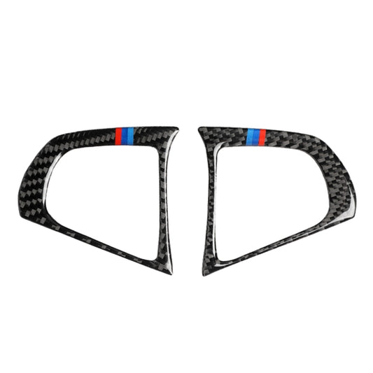 Car Tricolor Carbon Fiber Steering Wheel Button Configuration B Decorative Sticker for BMW 5 Series G30/G38 X3 G01/G08 by buy2fix