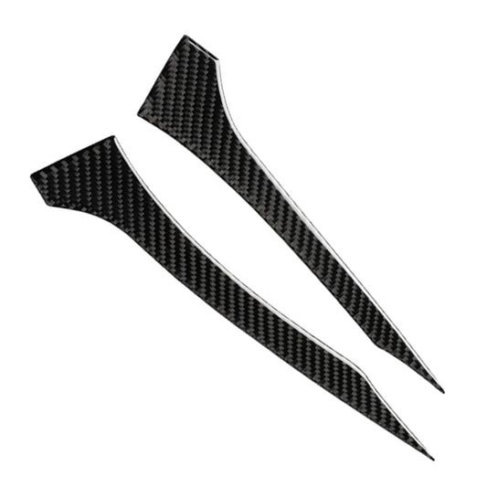 2 PCS Car Carbon Fiber Rearview Mirror Bumper Strip Decorative Sticker for BMW G30 (2018-2019) / G11 (2016-2019), Left Drive without Lens by buy2fix