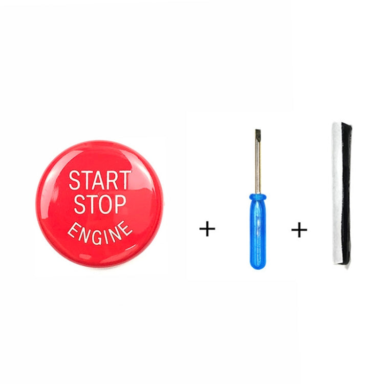 Car Engine Start Key Push Button Cover for BMW E90 Chassis (Red) - Decoration Rings by buy2fix | Online Shopping UK | buy2fix