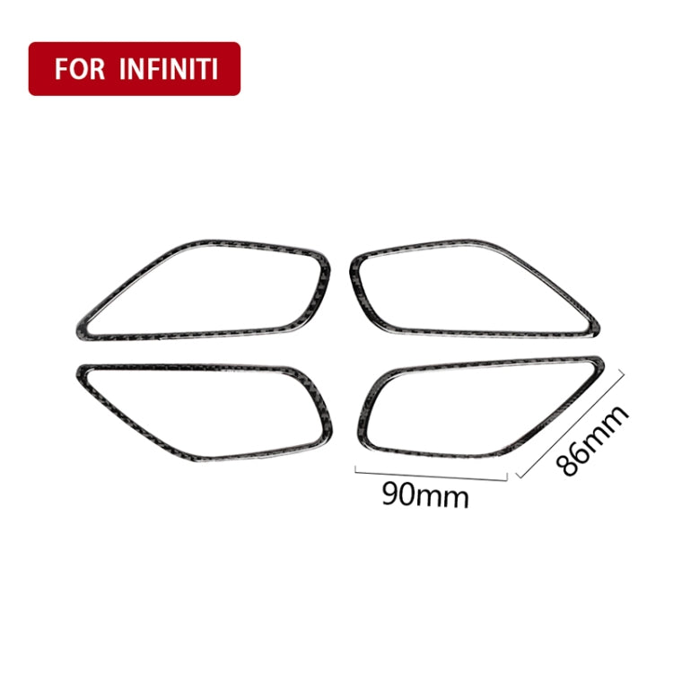 4 PCS Car Carbon Fiber Door Inner Handle Frame Decorative Sticker for Mazda Axela 2014 / 2017-2018 - Car Interior Mouldings by buy2fix | Online Shopping UK | buy2fix
