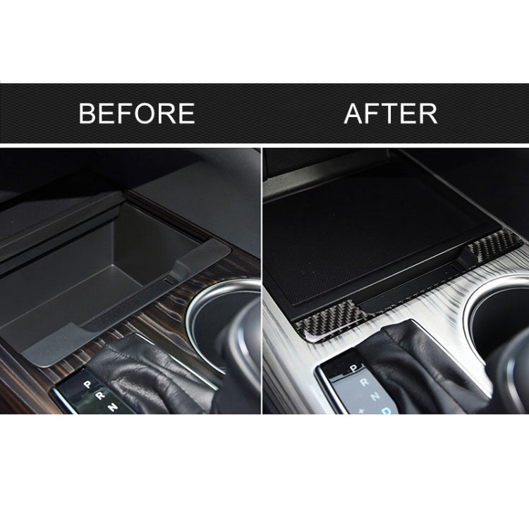 Car Carbon Fiber Storage Box Frame Decorative Sticker for Toyota Eighth Generation Camry 2018-2019 by buy2fix