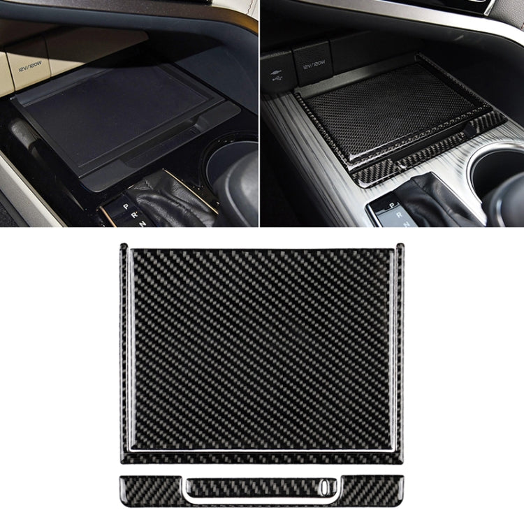 4 in 1 Car Carbon Fiber Storage Box Decorative Sticker for Toyota Eighth Generation Camry 2018-2019 - Car Interior Mouldings by buy2fix | Online Shopping UK | buy2fix