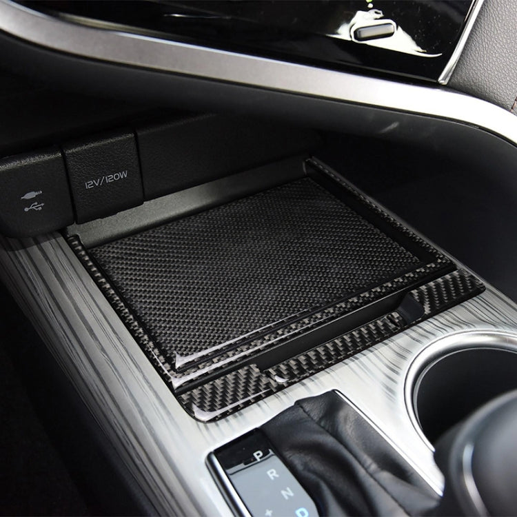 4 in 1 Car Carbon Fiber Storage Box Decorative Sticker for Toyota Eighth Generation Camry 2018-2019 - Car Interior Mouldings by buy2fix | Online Shopping UK | buy2fix