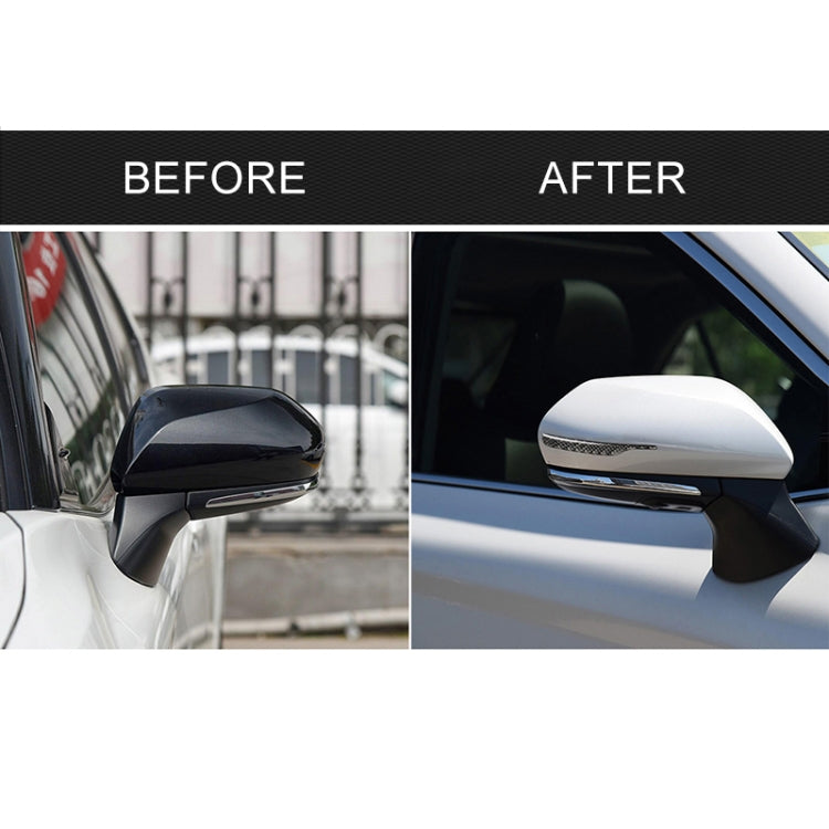 2 PCS Car Carbon Fiber Rearview Mirror Anti-collision Strip Protection Guards Trims Stickers for Toyota Eighth Generation Camry 2018-2019 by buy2fix